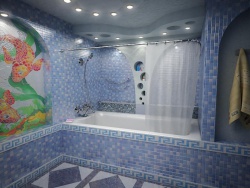 <p><em><strong>Ремонт и отделка ванной: дизайн ванной комнаты  - плиточные работы.</strong></em></p>