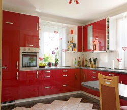 <p><em><strong>Ремонт и отделка:  дизайн  кухонь гостиных</strong></em><strong>.</strong><em><strong> В данном варианте  - красная мебель.</strong></em></p>